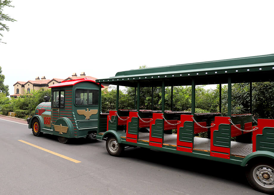 Large Trackless Train-72 Seats Dark Green Color