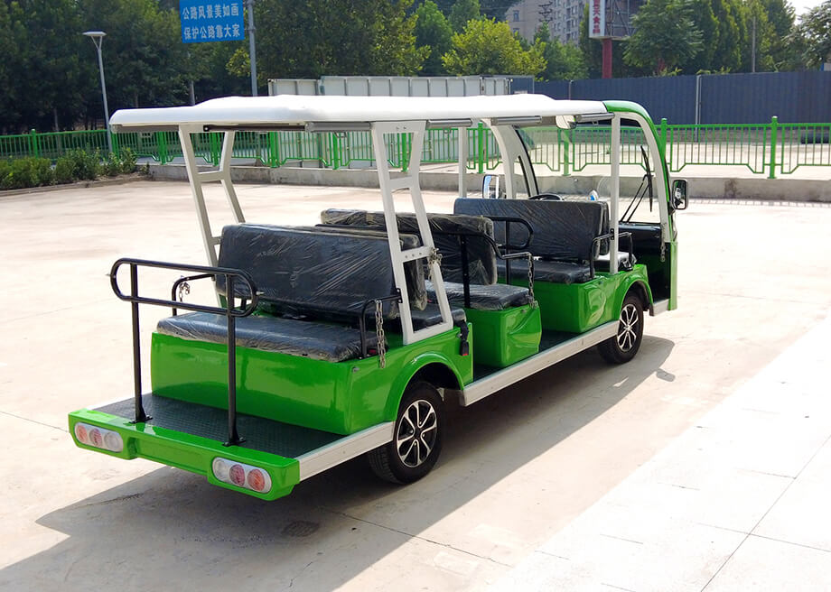 Electric Sightseeing Car-14 Seats Semi-Enclosed Carriage Tourist Bus
