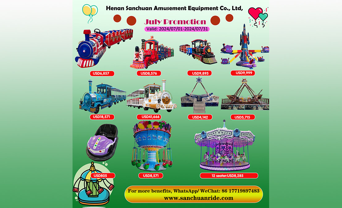 Sanchuan Amusement Rides Special Sale In July